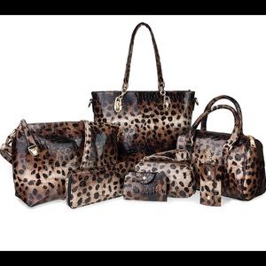 Leopard Handbags (7 Piece Set)